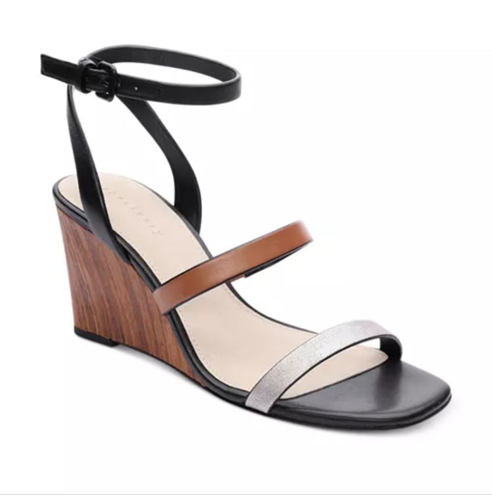 NIB Sanctuary Women's Wink Ankle Strap Wedge Sandals Size 8.5